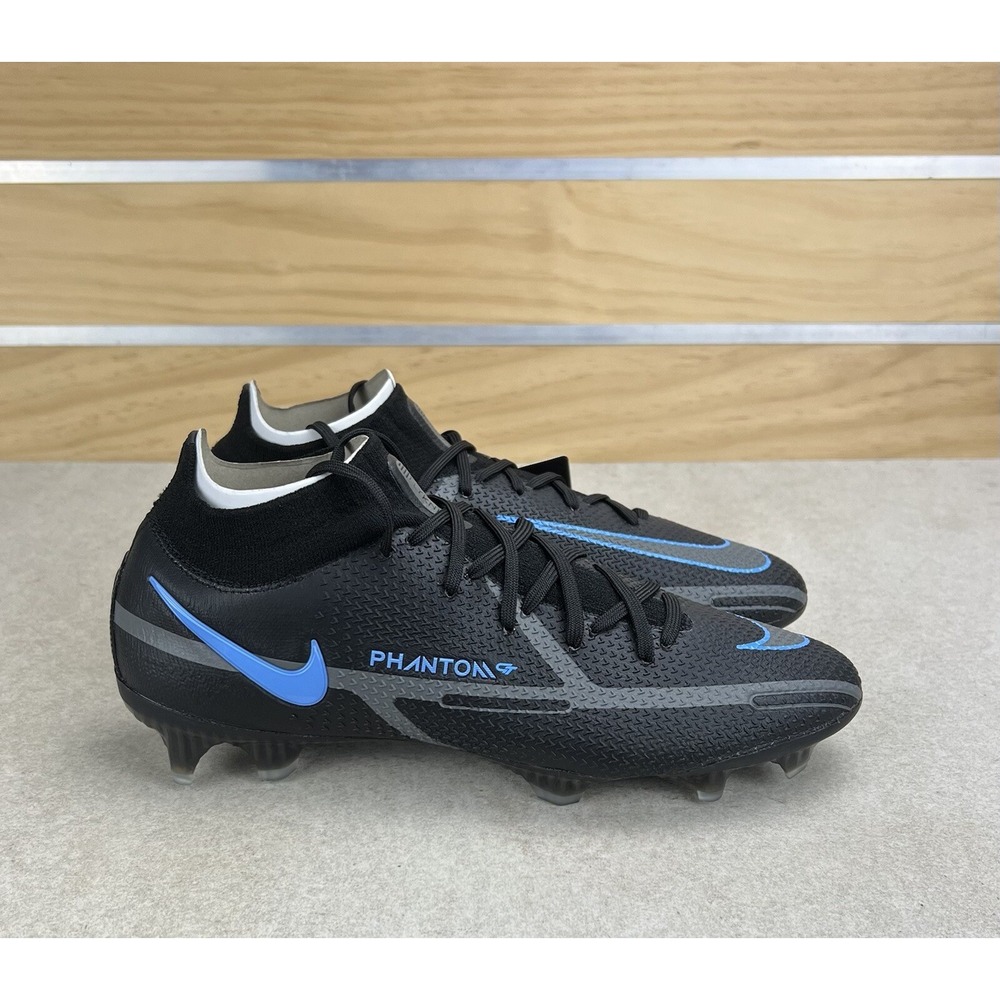 Nike Phantom GT2 Elite DF FG Black Grey Soccer Cleats CZ9889 004 Mens Size 8 - Picture 2 of 12
